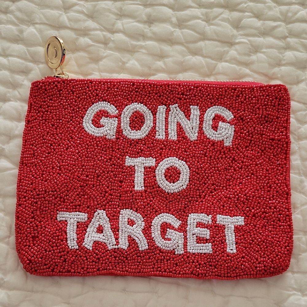 NWOT Kate Spade x Target Red Beaded Pouch